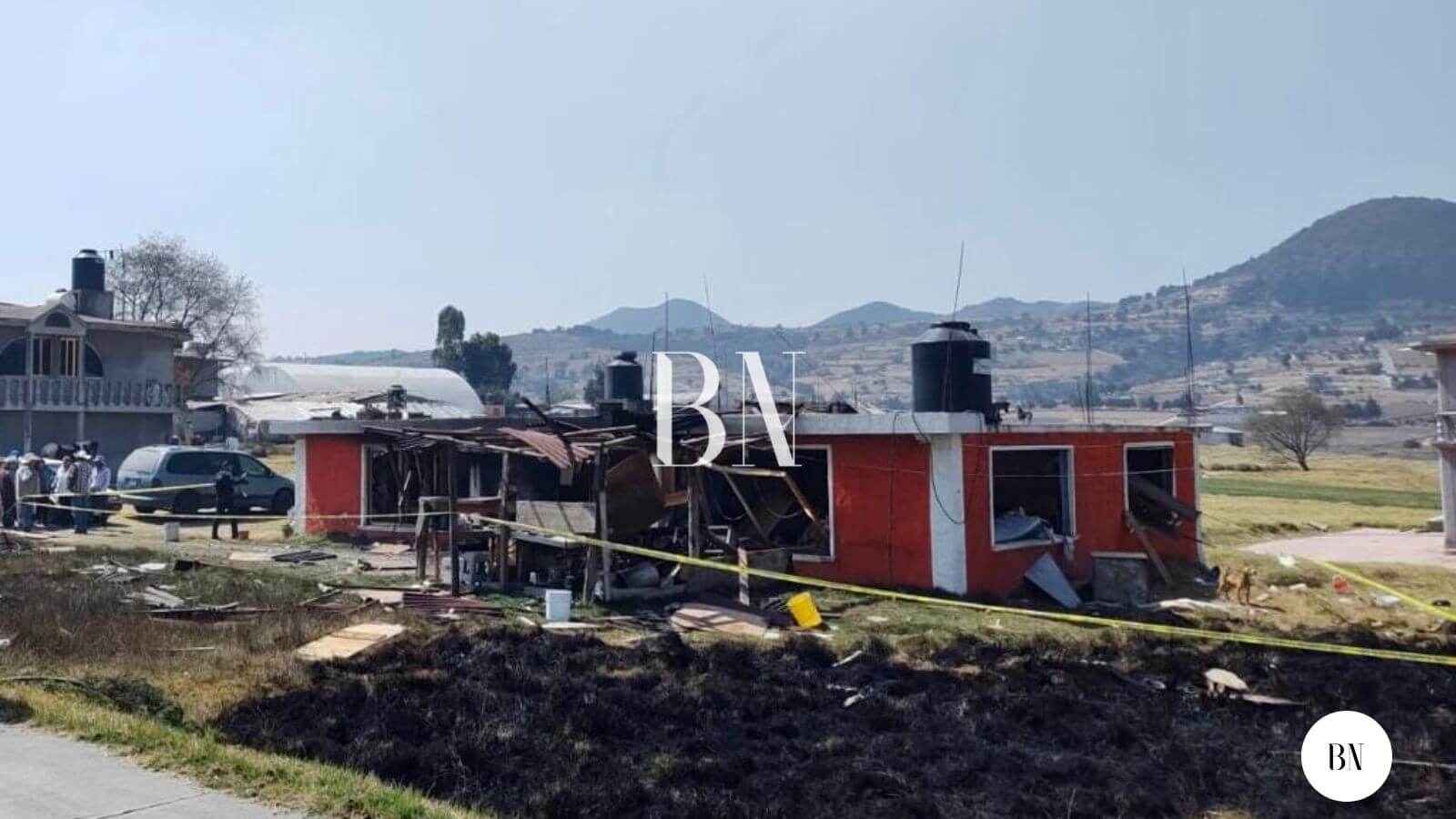 Explotó tanque de  gas en Jiquipilco